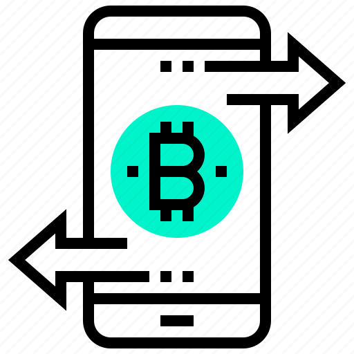 Bitcoin, currency, digital, money, peer, smartphone, transfer icon - Download on Iconfinder