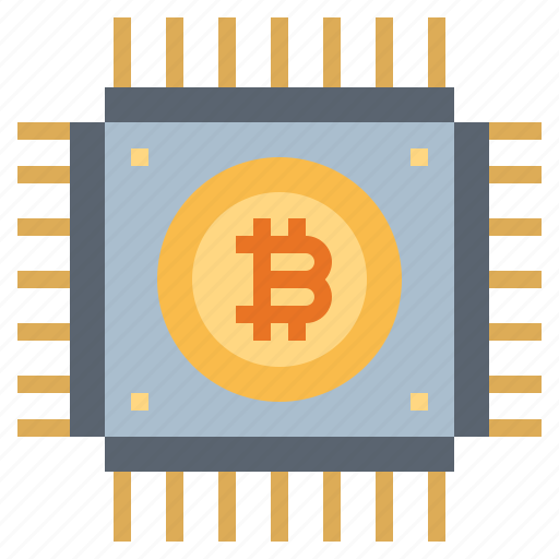 Bitcoin, chip, cpu, network icon - Download on Iconfinder