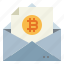 bitcoin, email, envelope, message 