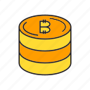 blockchain, coin, cryptocurrency, digital currency, money, stack of coin, transaction