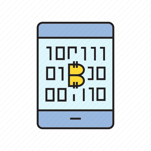 Binary, bitcoin, blockchain, cryptocurrency, cyber, digital currency, mobile icon - Download on Iconfinder