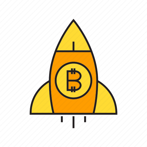 Bitcoin, cryptocurrency, digital currency, electronic money, launch, money, rocket icon - Download on Iconfinder