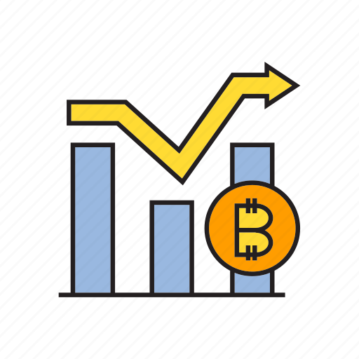 Bitcoin, chart, cryptocurrency, digital currency, electronic money, graph, money icon - Download on Iconfinder
