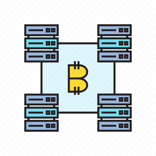 Bitcoin, bitcoin mining, blockchain, cryptocurrency, digital currency, network, router icon - Download on Iconfinder