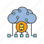 bitcoin, blockchain, cloud computing, cryptocurrency, decentralize, digital currency, network 