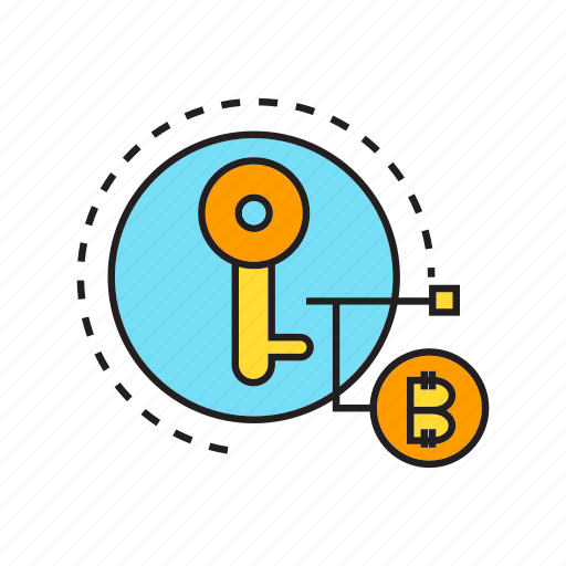 Bitcoin, blockchain, cryptocurrency, digital currency, key, money, security icon - Download on Iconfinder
