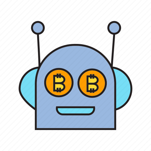 Artificial intelligence, bitcoin, bot, cryptocurrency, digital currency, robot, technology icon - Download on Iconfinder