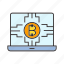 bitcoin, blockchain, compute, cryptocurrency, digital currency, laptop, processor 