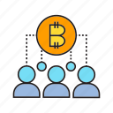 bitcoin, blockchain, coin, crowd, cryptocurrency, decentralize, digital currency