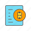 bitcoin, coin, cryptocurrency, digital currency, document, electronic money, transaction 