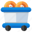 bitcoin mining cart, cryptocurrency mining cart, crypto, btc mining cart, digital currency 