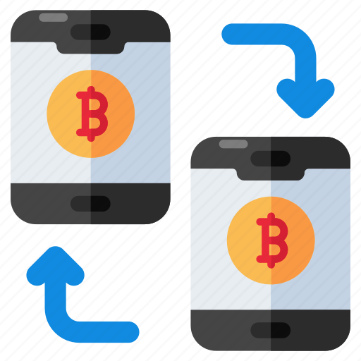 Mobile bitcoin transfer, cryptocurrency, crypto, btc, digital currency icon - Download on Iconfinder