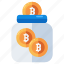 bitcoin jar, cryptocurrency box, crypto, btc, digital currency 