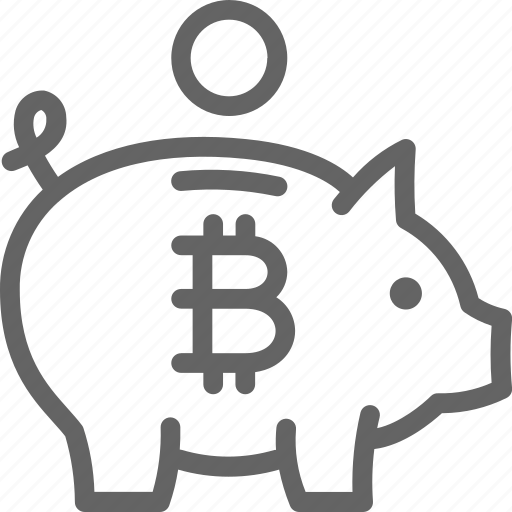 Bank, bitcoin, coin, crypto, cryptocurrency, finance, piggy icon - Download on Iconfinder