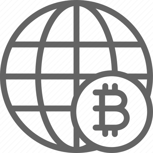 Bitcoin, blockchain, coin, crypto, financial, global, world icon - Download on Iconfinder