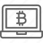 bitcoin, blockchain, display, finance, financial, laptop, sign 