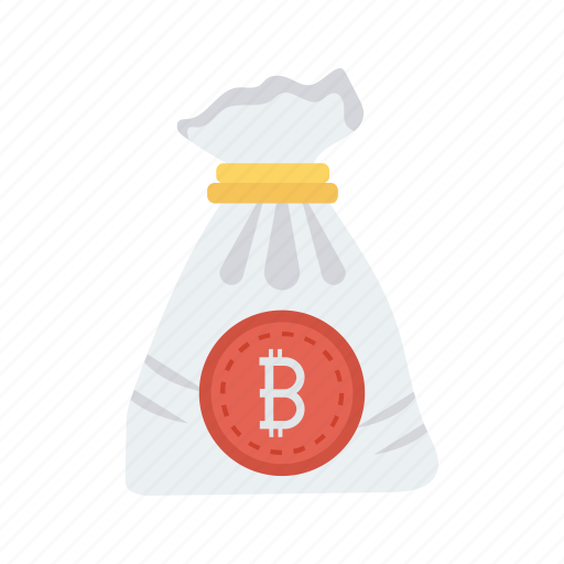 Bag, bitcoins, finance, money, saving icon - Download on Iconfinder