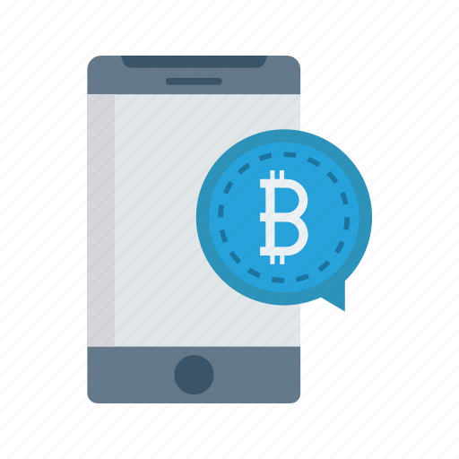 Bitcoin, bubble, message, mobile, phone icon - Download on Iconfinder