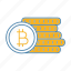 bitcoin, coins stack, crypto, cryptocurrency, deposit, finance, money 