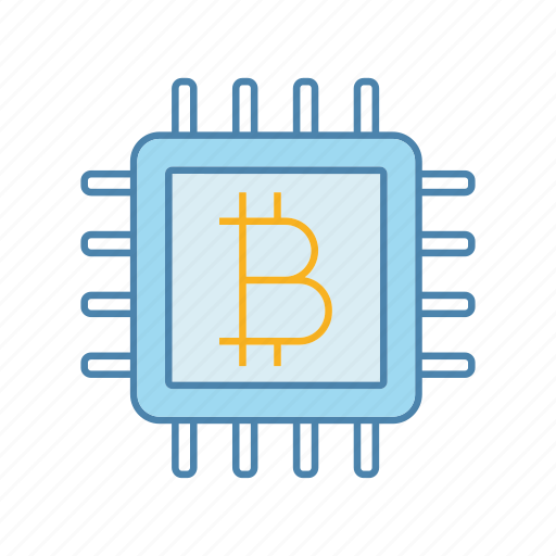Bitcoin, chip, cpu, crypto, cryptocurrency, mining, processor icon - Download on Iconfinder