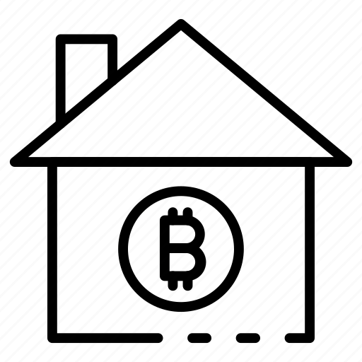 Home, bitcoin, house, buildings, property icon - Download on Iconfinder