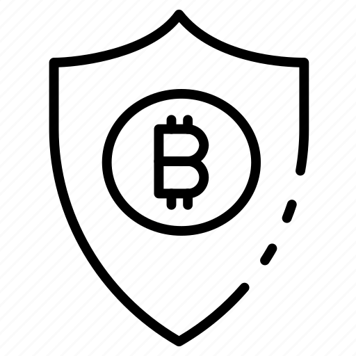 Shield, bitcoin, protection, security, defense icon - Download on Iconfinder