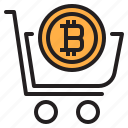 bitcoin, blockchain, cart, coin, cryptocurrency, finance, money 