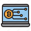 bitcoin, blockchain, coin, cryptocurrency, finance, laptop, money 