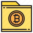 bitcoin, blockchain, coin, cryptocurrency, finance, folder, money