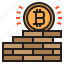 bitcoin, blockchain, coin, cryptocurrency, finance, money, wall 