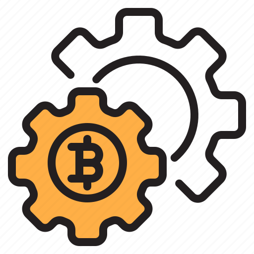 Bitcoin, blockchain, coin, config, cryptocurrency, finance, money icon - Download on Iconfinder