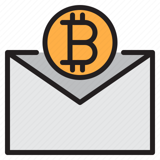 Bitcoin, blockchain, coin, cryptocurrency, finance, mail, money icon - Download on Iconfinder