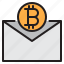 bitcoin, blockchain, coin, cryptocurrency, finance, mail, money 