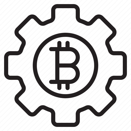 Bitcoin, setting, blockchain, coin, cryptocurrency, finance, money icon - Download on Iconfinder