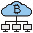 bitcoin, blockchain, cloud, cryptocurrency, finance, money, network