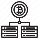 bitcoin, server, blockchain, coin, cryptocurrency, finance, money