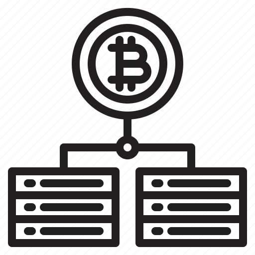 Bitcoin, server, blockchain, coin, cryptocurrency, finance, money icon - Download on Iconfinder