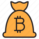 bag, bitcoin, blockchain, coin, cryptocurrency, finance, money