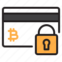 bitcoin, blockchain, card, coin, cryptocurrency, lock, money