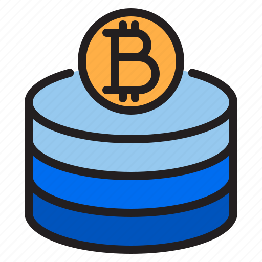 Bitcoin, blockchain, coin, cryptocurrency, database, finance, money icon - Download on Iconfinder