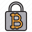 bitcoin, blockchain, coin, cryptocurrency, finance, lock, money