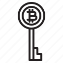 bitcoin, key, blockchain, coin, cryptocurrency, finance, money