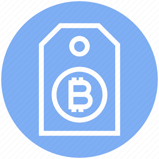 Bitcoin, cryptocurrency, label, price tag, purchase, shopping, tag icon - Download on Iconfinder