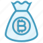 bag, bitcoin, cryptocurrency, currency, money, money bag, savings 