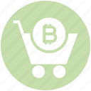 basket, bitcoin, buy, cart, crypto, shopping, shopping cart