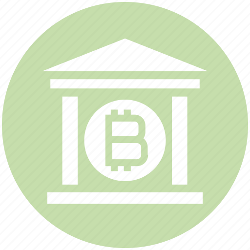 Bank, bitcoin, building, business, cryptocurrency, house, money icon - Download on Iconfinder