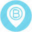 bitcoin, cryptocurrency, location, map, money, pin, pointer 