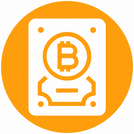 Backup, bitcoin, computer, device, disk, hard, hard drive icon - Download on Iconfinder