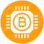 bitcoin, bitcoins, chip, cryptocurrency, currency, digital, money 