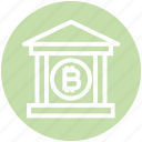 bank, bitcoin, building, business, cryptocurrency, house, money